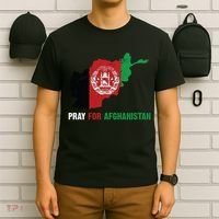 Pray For Afghanistan Flag Map T-Shirt thumb 6