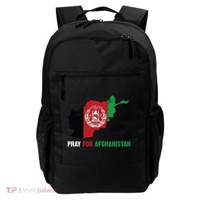 Pray For Afghanistan Flag Map Backpack