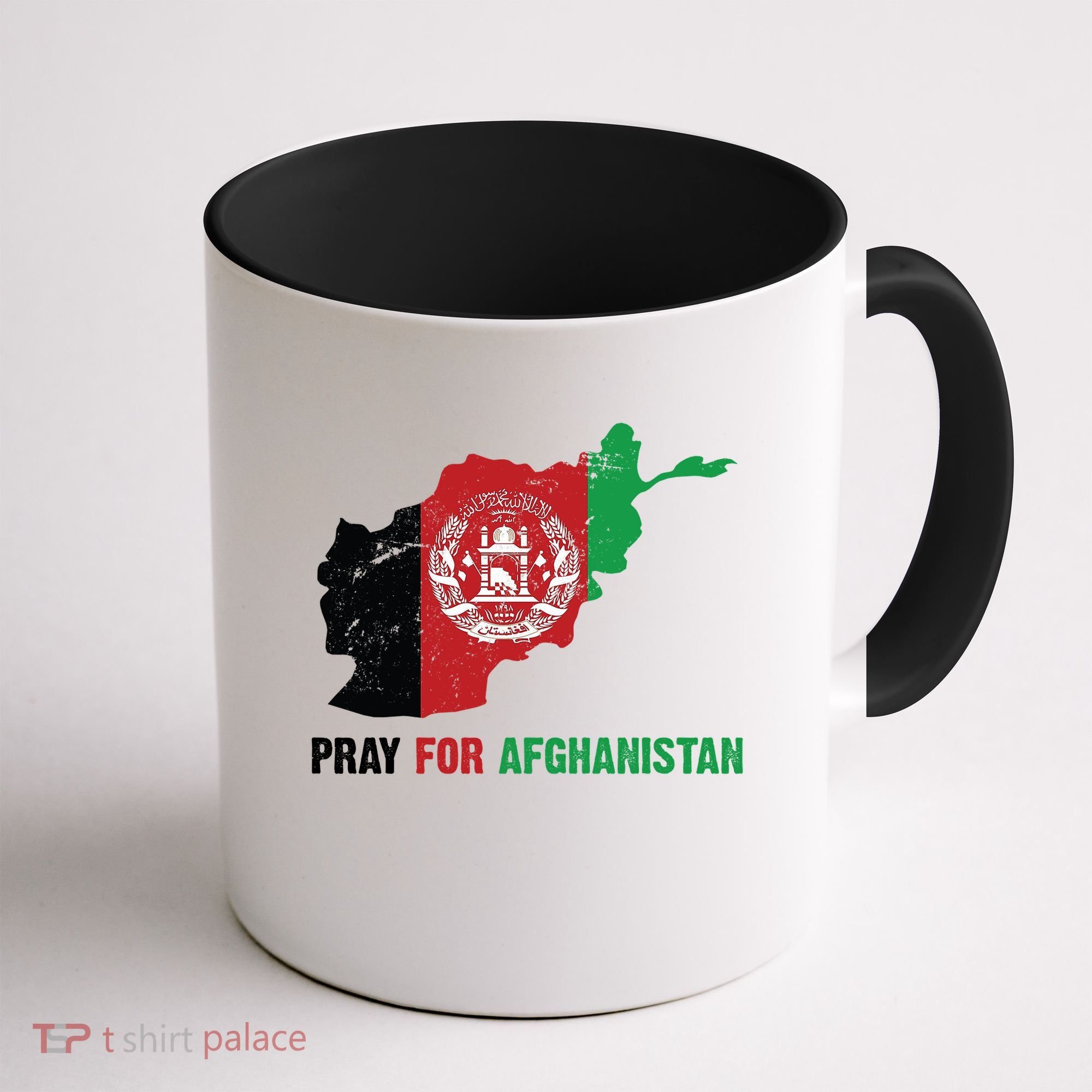 Pray For Afghanistan Flag Map Coffee Mug