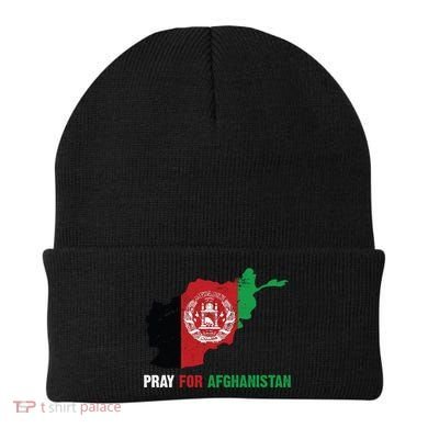 Pray For Afghanistan Flag Map Beanie