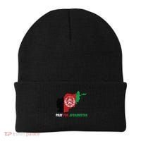 Pray For Afghanistan Flag Map Beanie thumb 0