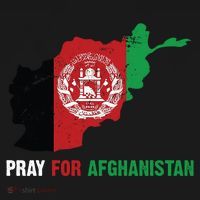 Pray For Afghanistan Flag Map Polo thumb 3