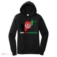 Pray For Afghanistan Flag Map Women's Hoodie thumb 0