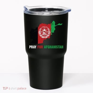 Pray For Afghanistan Flag Map Tumbler