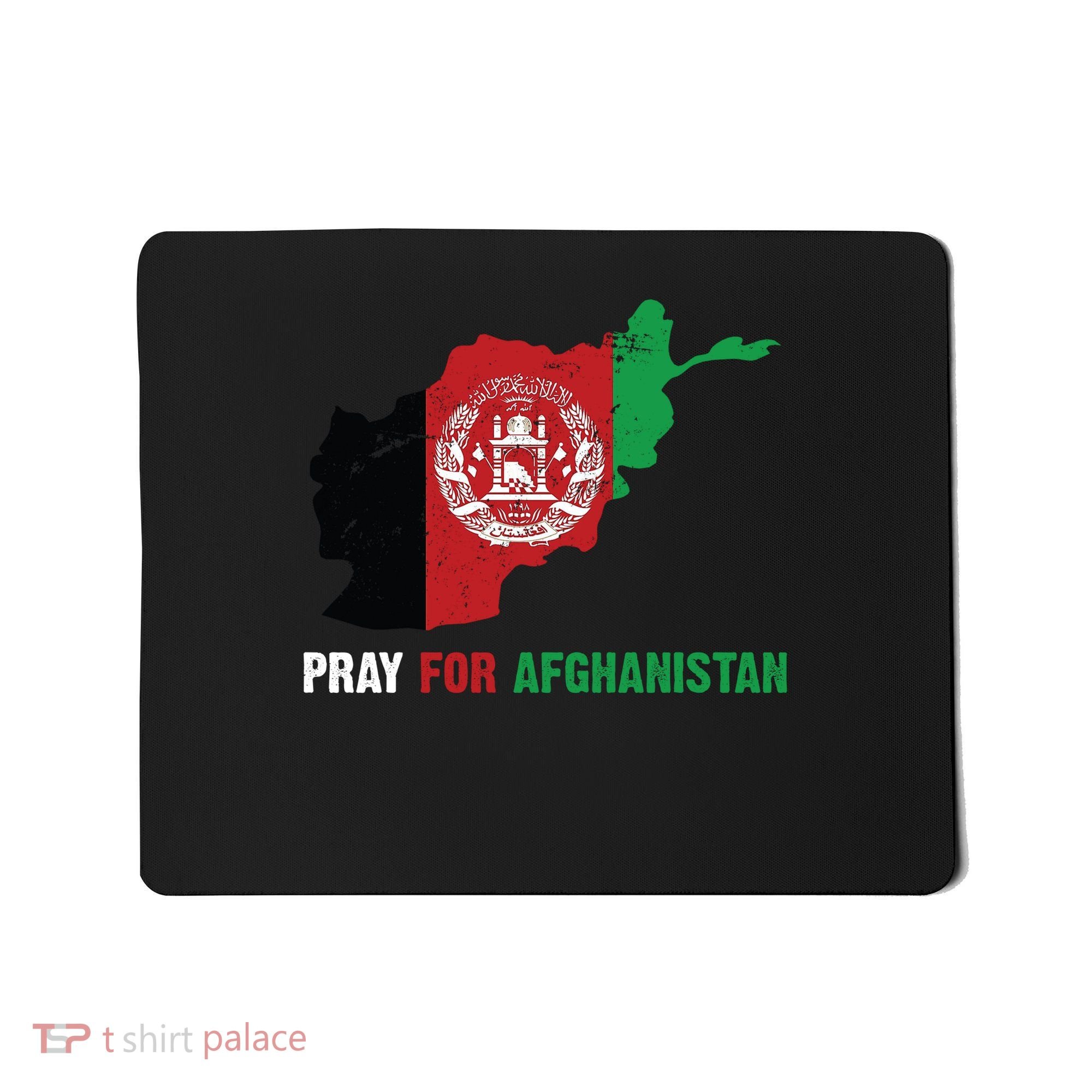 Pray For Afghanistan Flag Map Mousepad