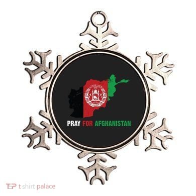 Pray For Afghanistan Flag Map Ornament