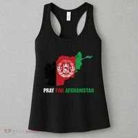 Pray For Afghanistan Flag Map Women's Tank Top thumb 3