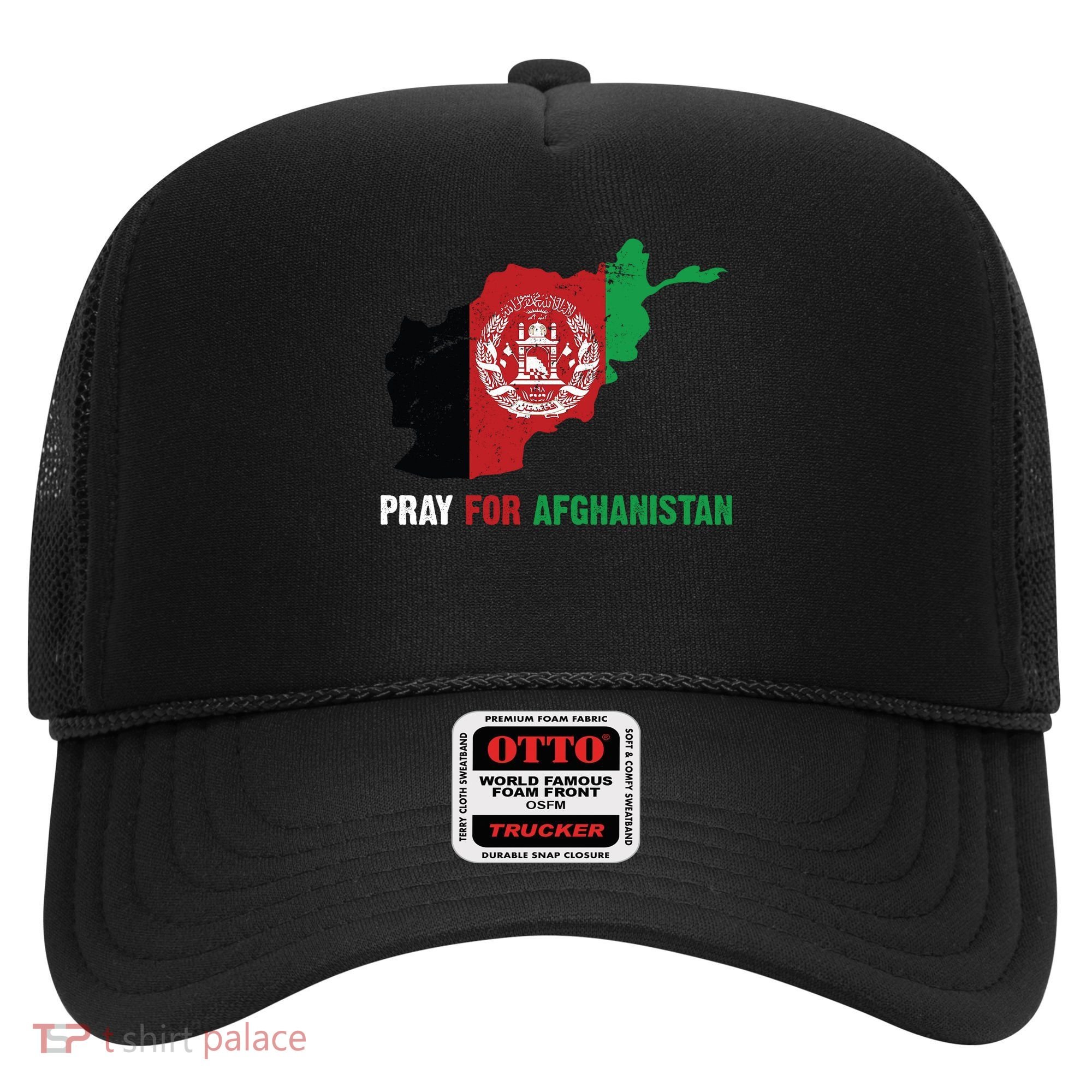 Pray For Afghanistan Flag Map Hat