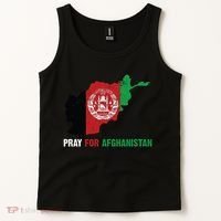 Pray For Afghanistan Flag Map Tank Top thumb 2