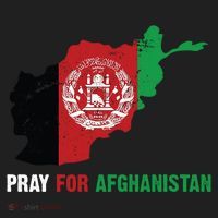 Pray For Afghanistan Flag Map Golf Towel thumb 3