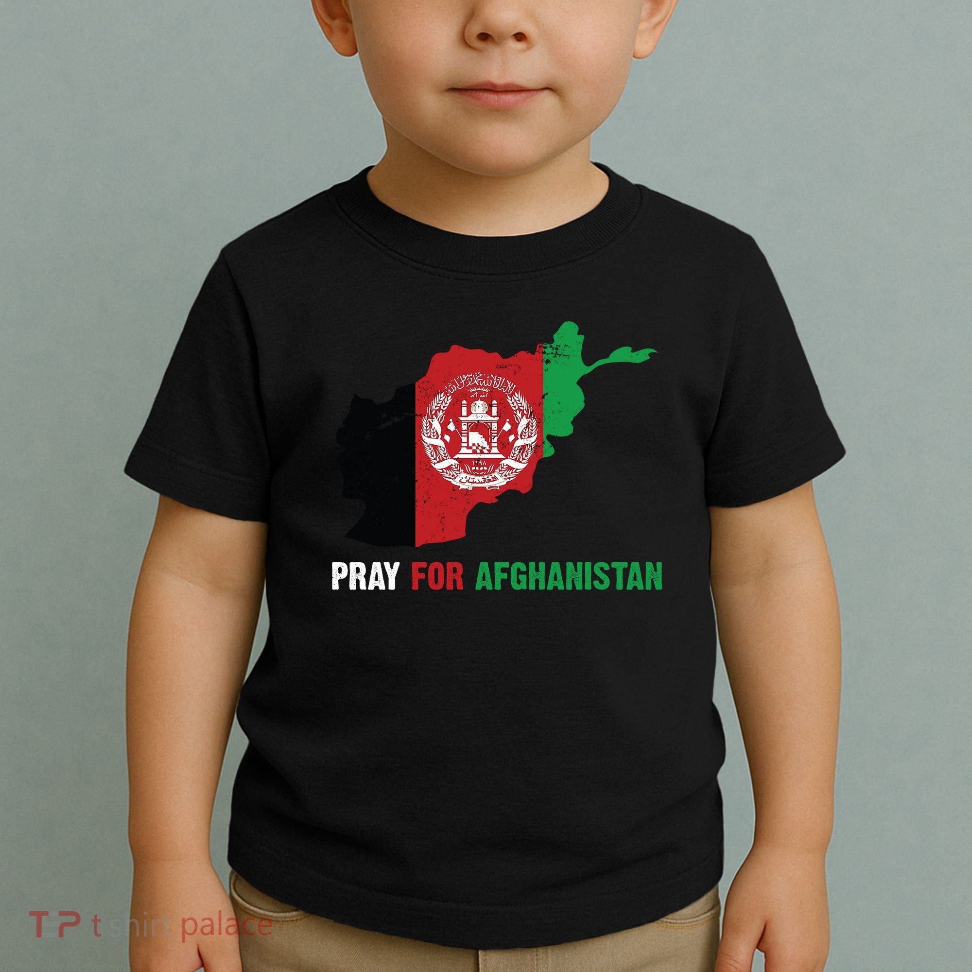 Pray For Afghanistan Flag Map Toddler T-Shirt