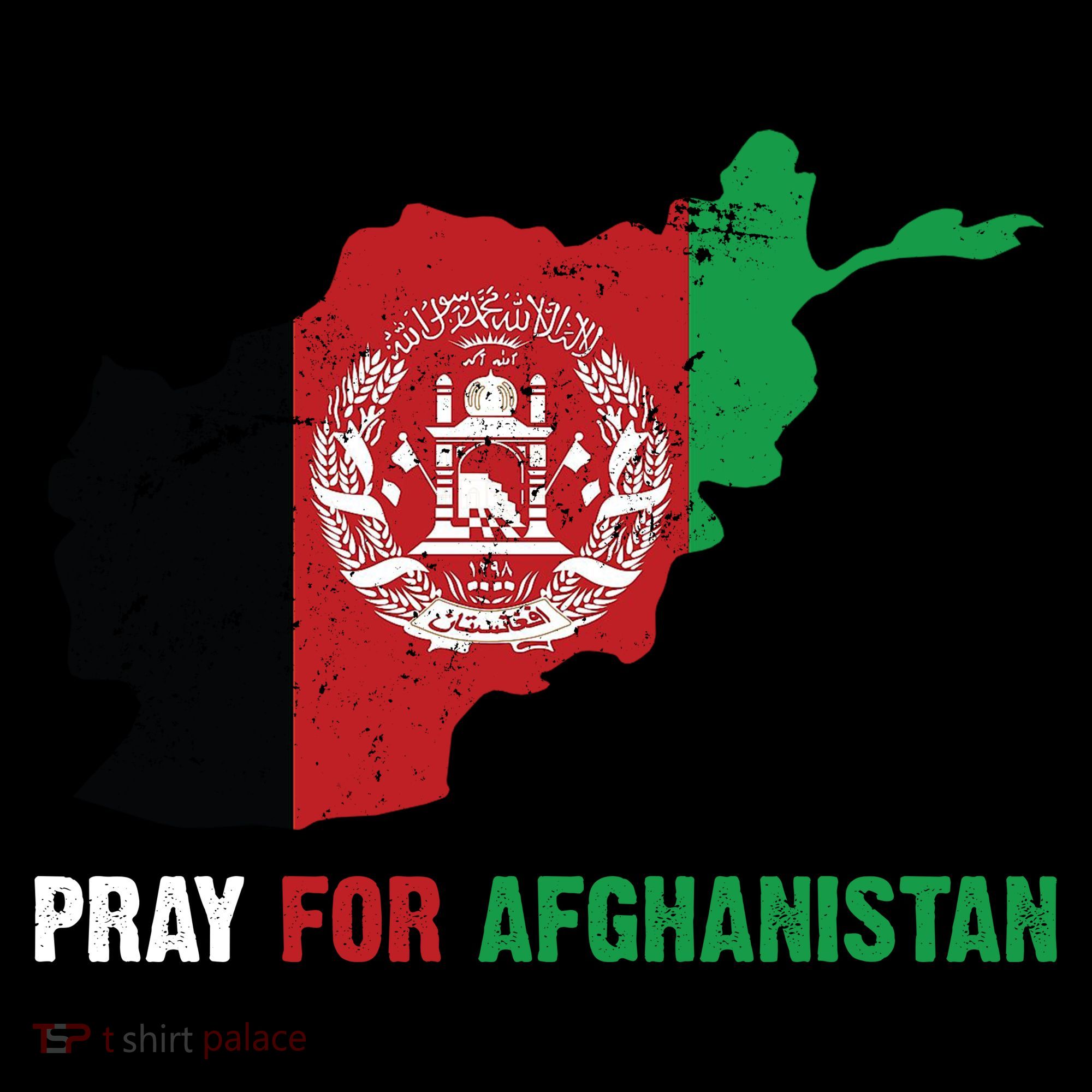 Pray For Afghanistan Flag Map Toddler T-Shirt