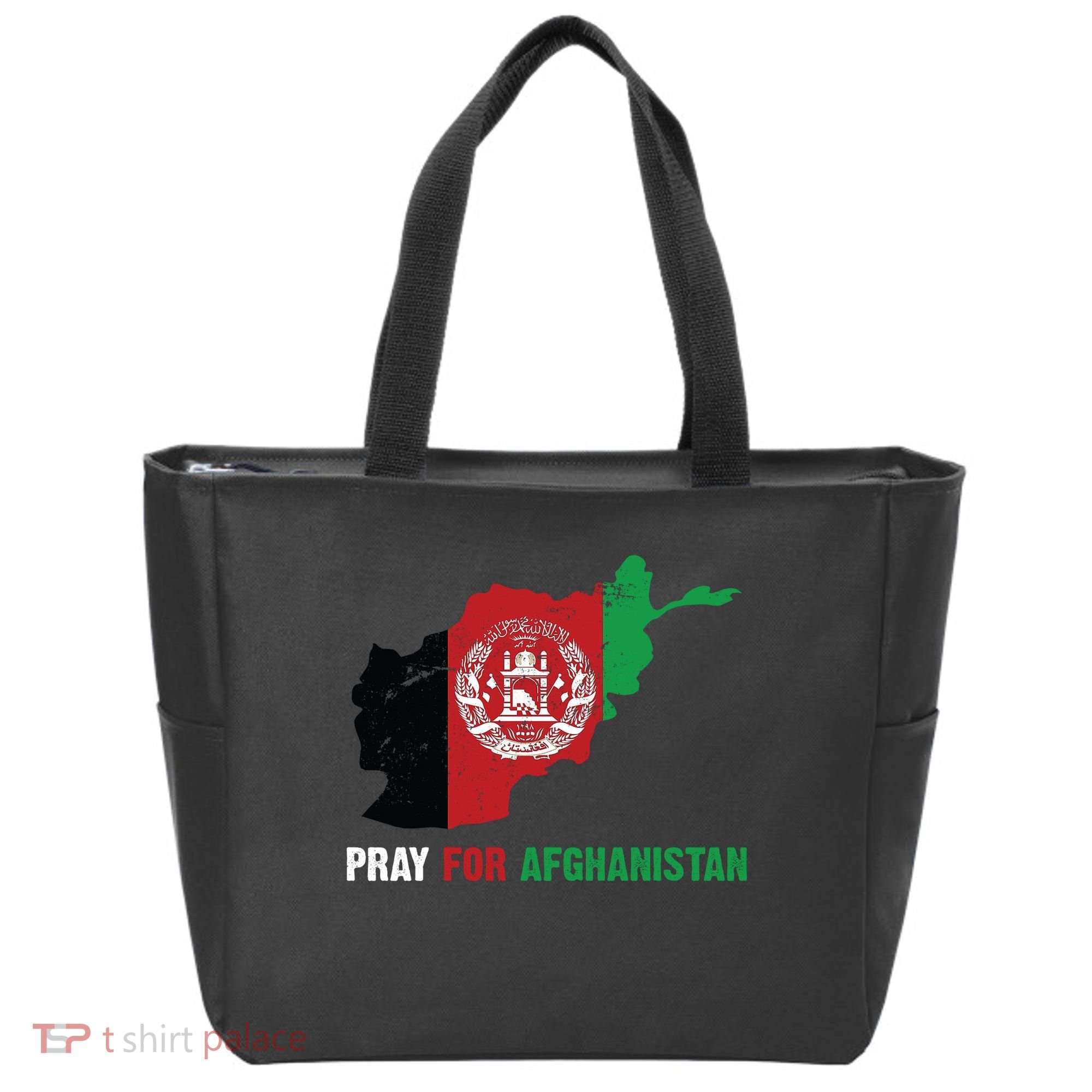 Pray For Afghanistan Flag Map Tote Bag