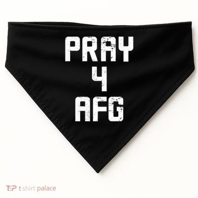 Pray For AFG Afghanistan USA-Made Doggie Bandana