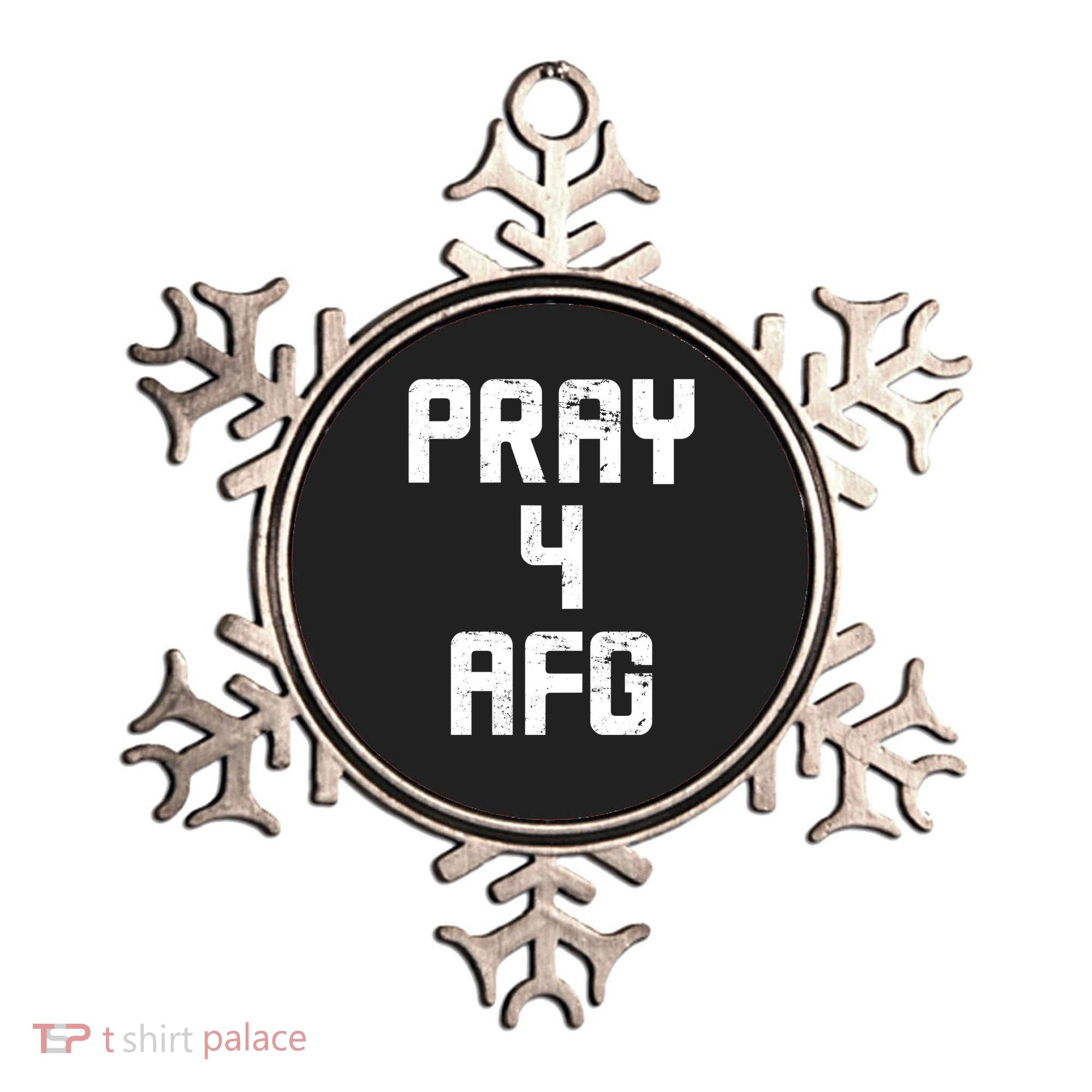 Pray For AFG Afghanistan Ornament