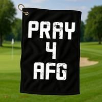 Pray For AFG Afghanistan Golf Towel thumb 1