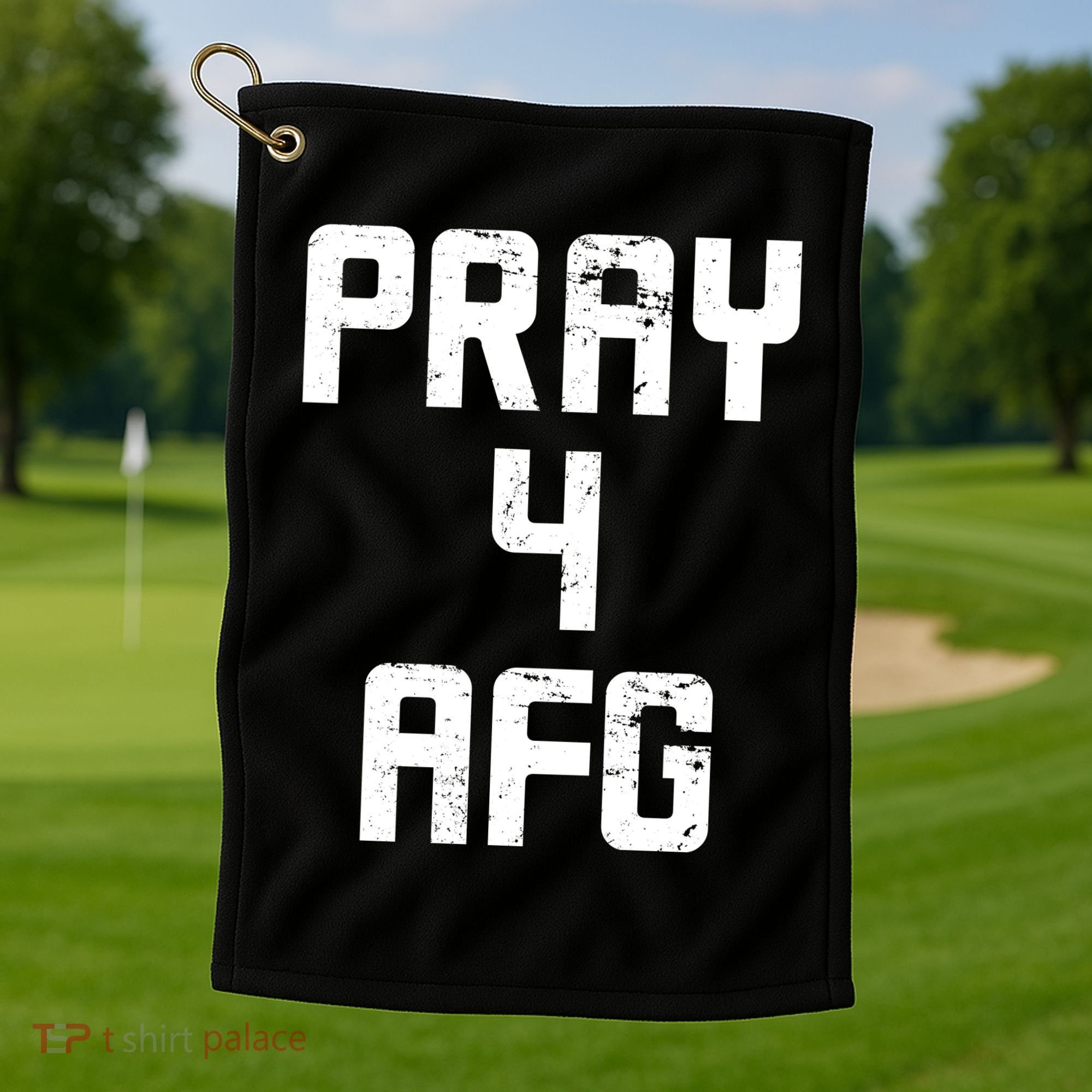 Pray For AFG Afghanistan Golf Towel