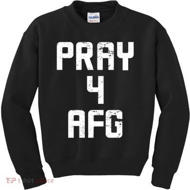 Pray For AFG Afghanistan Kids Sweatshirt