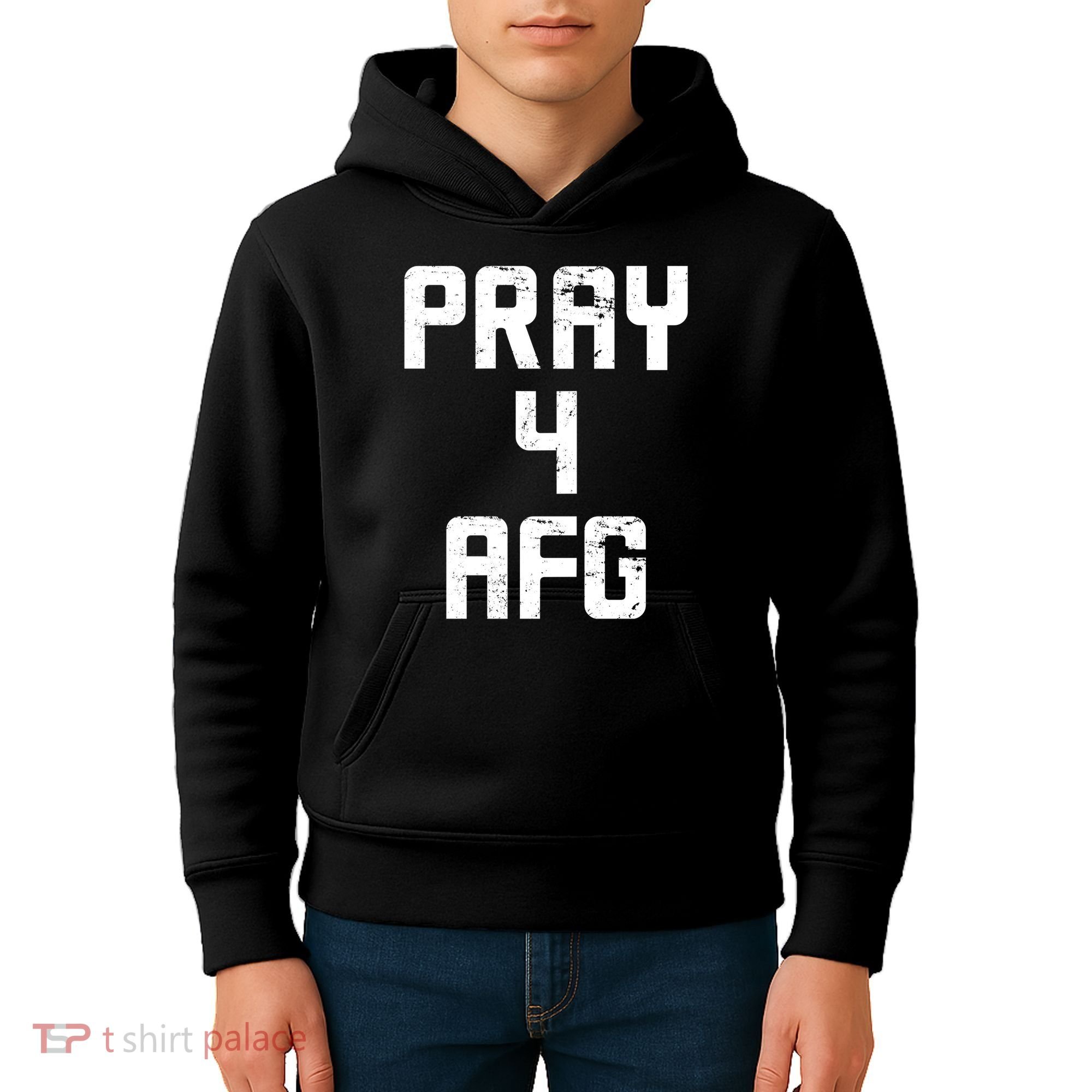 Pray For AFG Afghanistan Kids Hoodie