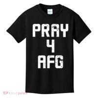Pray For AFG Afghanistan Kids T-Shirt thumb 0