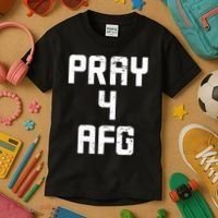 Pray For AFG Afghanistan Kids T-Shirt thumb 3