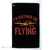 Pilot Flying Aviator Flight Airplane Lovers Aviation Golf Towel thumb 0