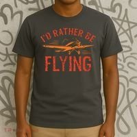 Pilot Flying Aviator Flight Airplane Lovers Aviation T-Shirt thumb 3