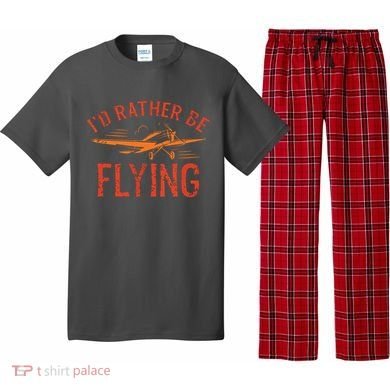 Pilot Flying Aviator Flight Airplane Lovers Aviation Pajama Set