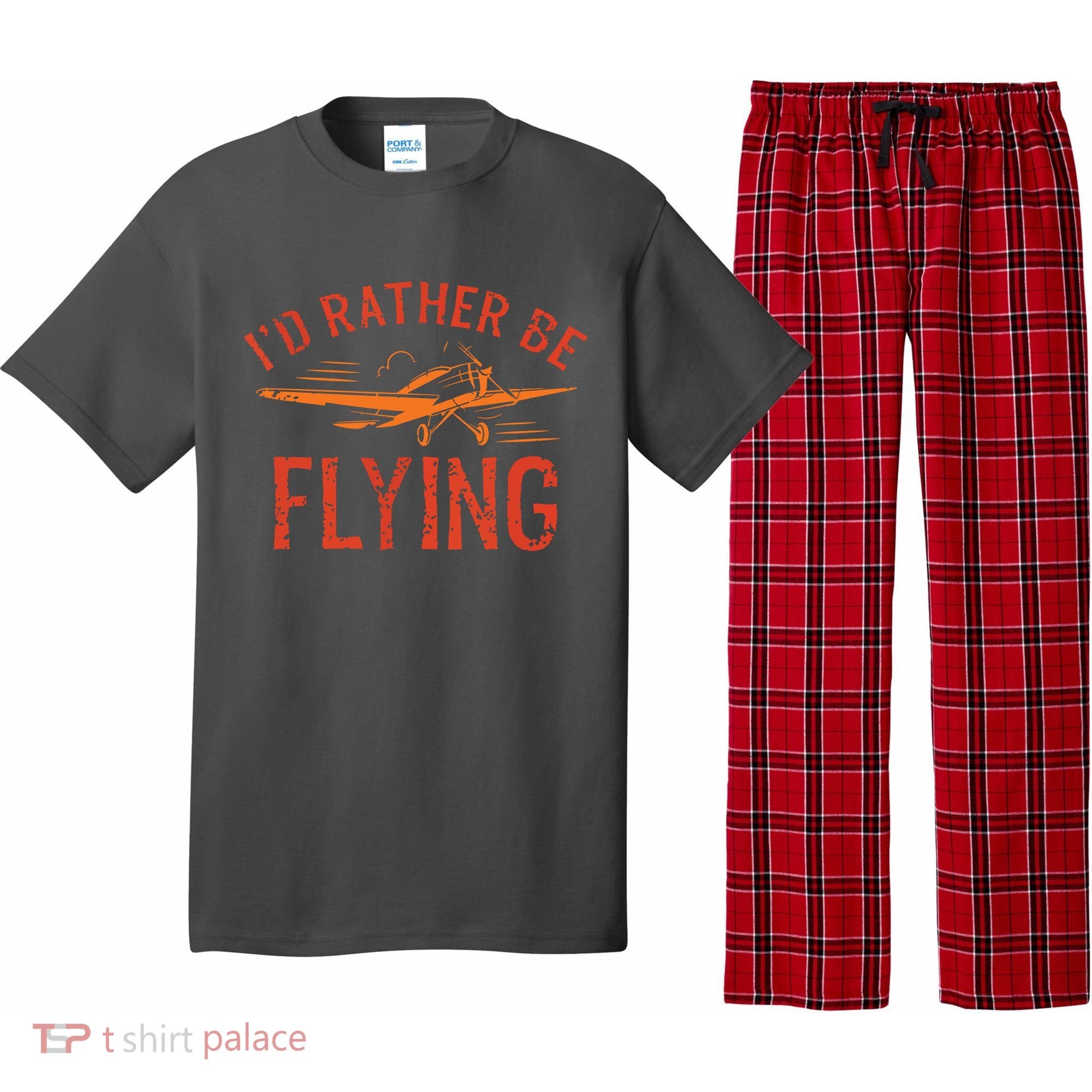 Pilot Flying Aviator Flight Airplane Lovers Aviation Pajama Set
