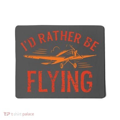 Pilot Flying Aviator Flight Airplane Lovers Aviation Mousepad