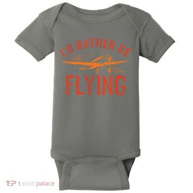 Pilot Flying Aviator Flight Airplane Lovers Aviation Baby Bodysuit