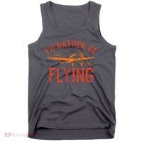 Pilot Flying Aviator Flight Airplane Lovers Aviation Tank Top thumb 0