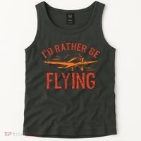 Pilot Flying Aviator Flight Airplane Lovers Aviation Tank Top thumb 2