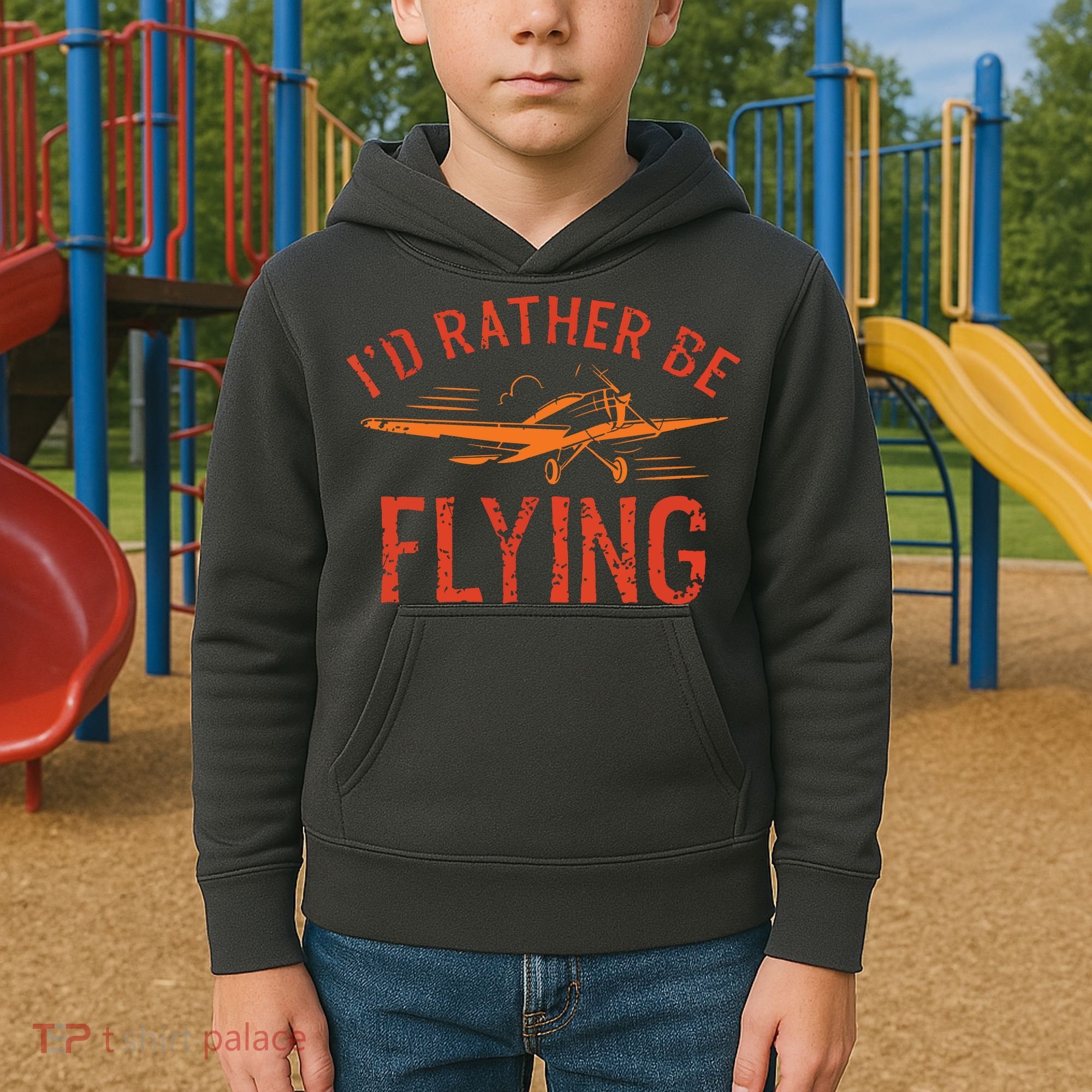 Pilot Flying Aviator Flight Airplane Lovers Aviation Kids Hoodie