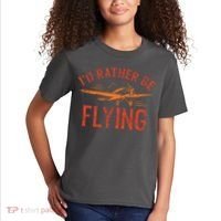 Pilot Flying Aviator Flight Airplane Lovers Aviation Kids T-Shirt thumb 2