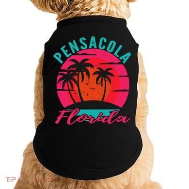 Pensacola Florida Beach Vacation Sunset Gift Doggie Tank