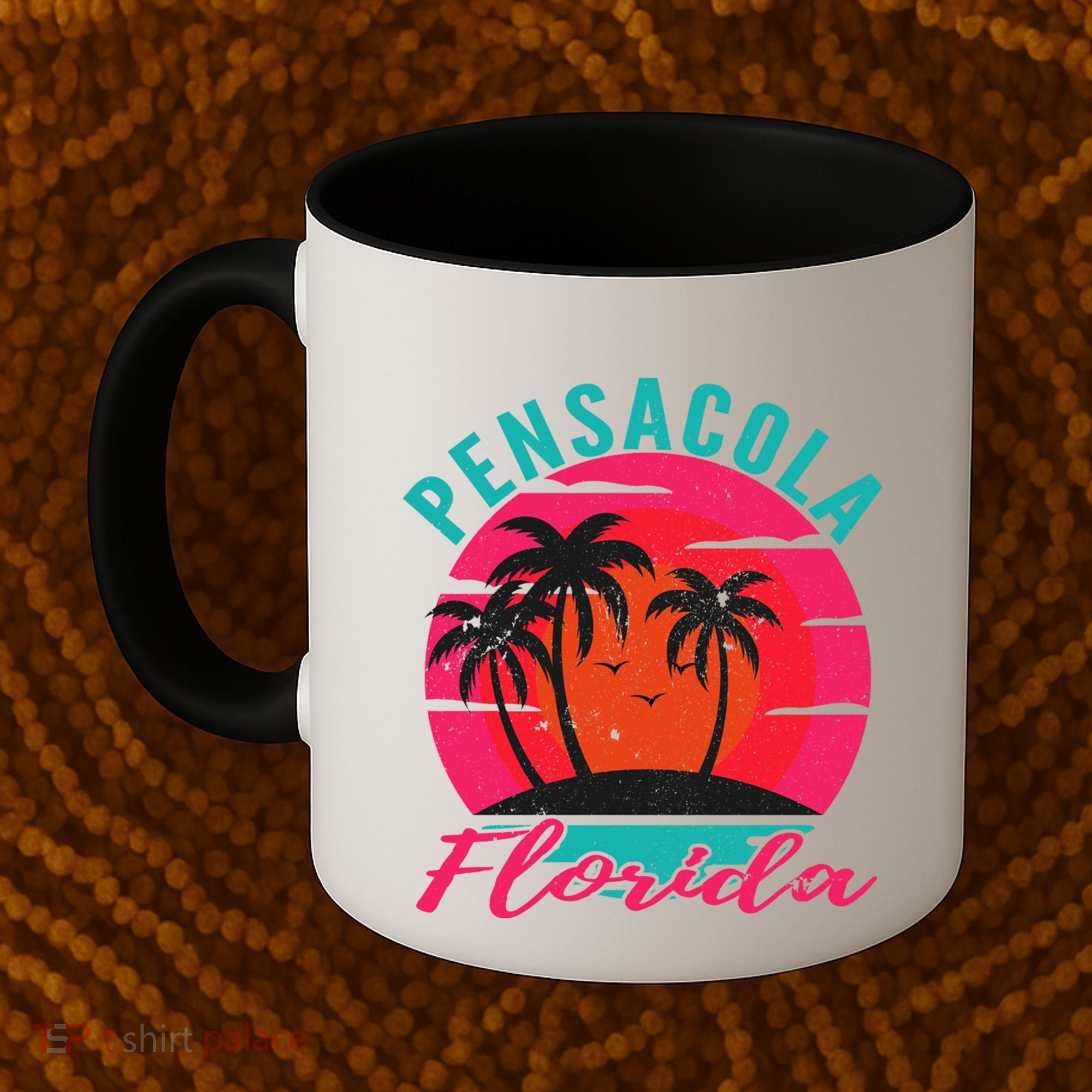 Pensacola Florida Beach Vacation Sunset Gift Coffee Mug