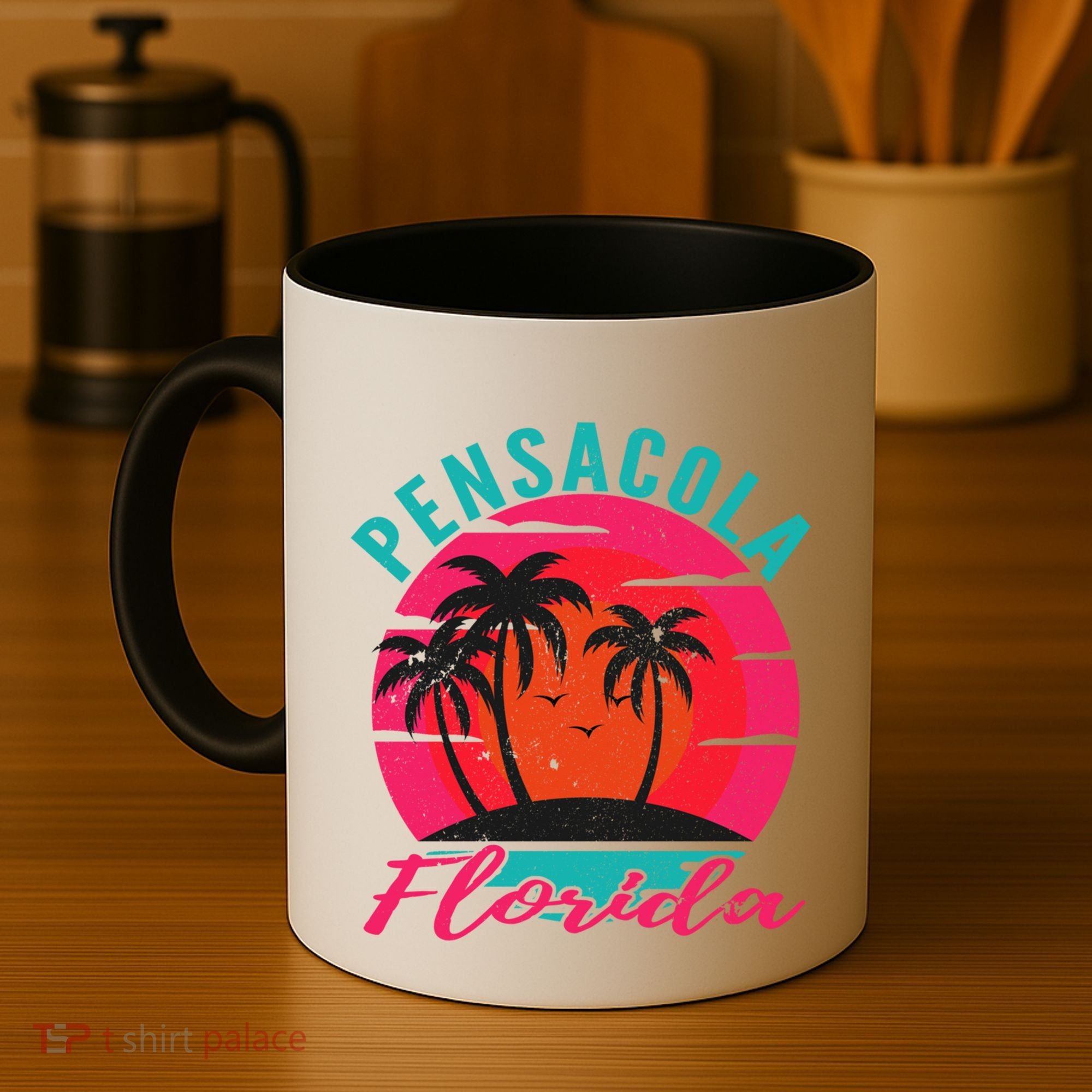 Pensacola Florida Beach Vacation Sunset Gift Coffee Mug