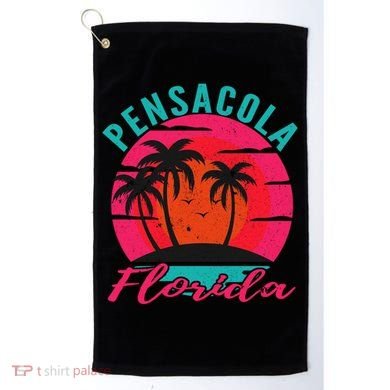 Pensacola Florida Beach Vacation Sunset Gift Golf Towel