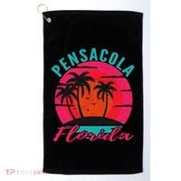 Pensacola Florida Beach Vacation Sunset Gift Golf Towel thumb 0