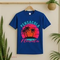 Pensacola Florida Beach Vacation Sunset Gift T-Shirt thumb 2