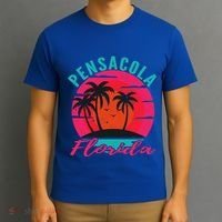 Pensacola Florida Beach Vacation Sunset Gift T-Shirt thumb 3