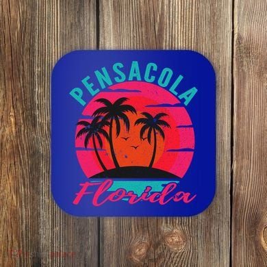 Pensacola Florida Beach Vacation Sunset Gift Coaster