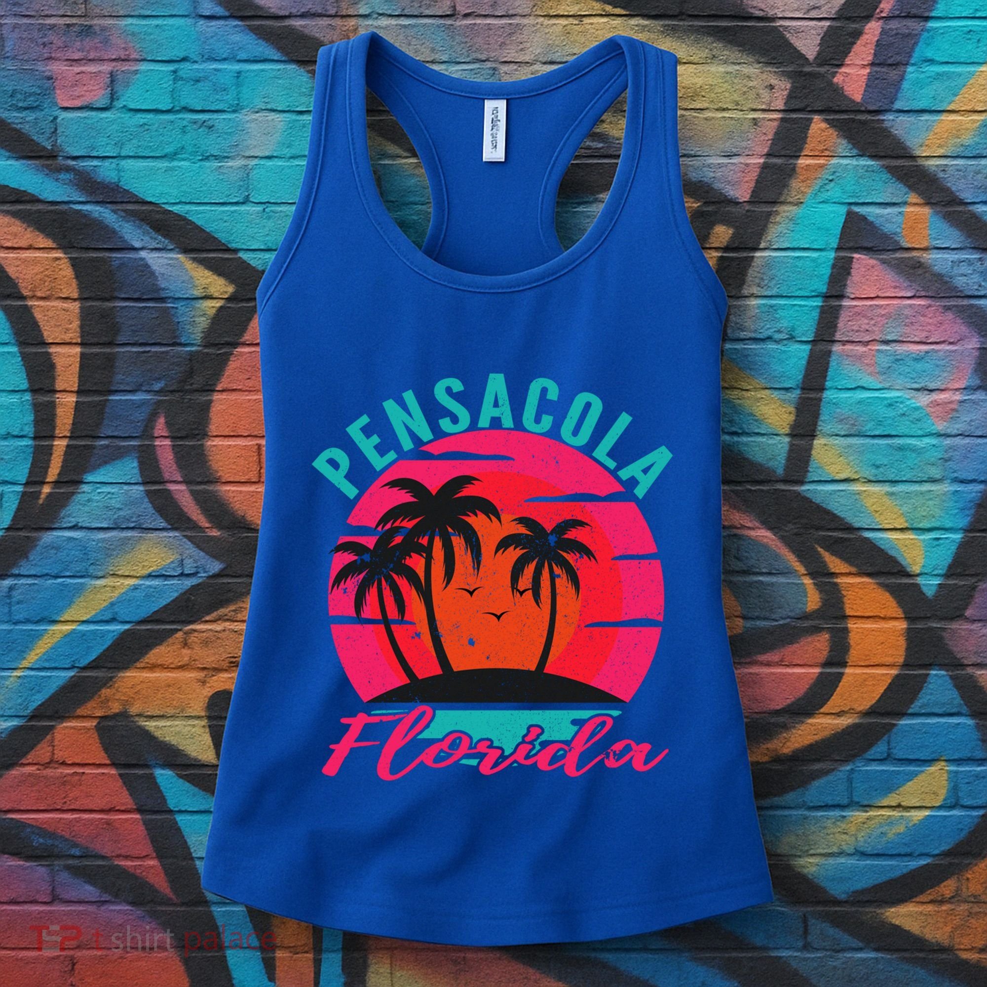 Pensacola Florida Beach Vacation Sunset Gift Women's Tank Top
