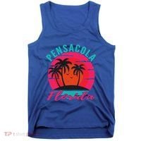 Pensacola Florida Beach Vacation Sunset Gift Tank Top thumb 0