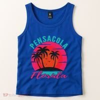 Pensacola Florida Beach Vacation Sunset Gift Tank Top thumb 2