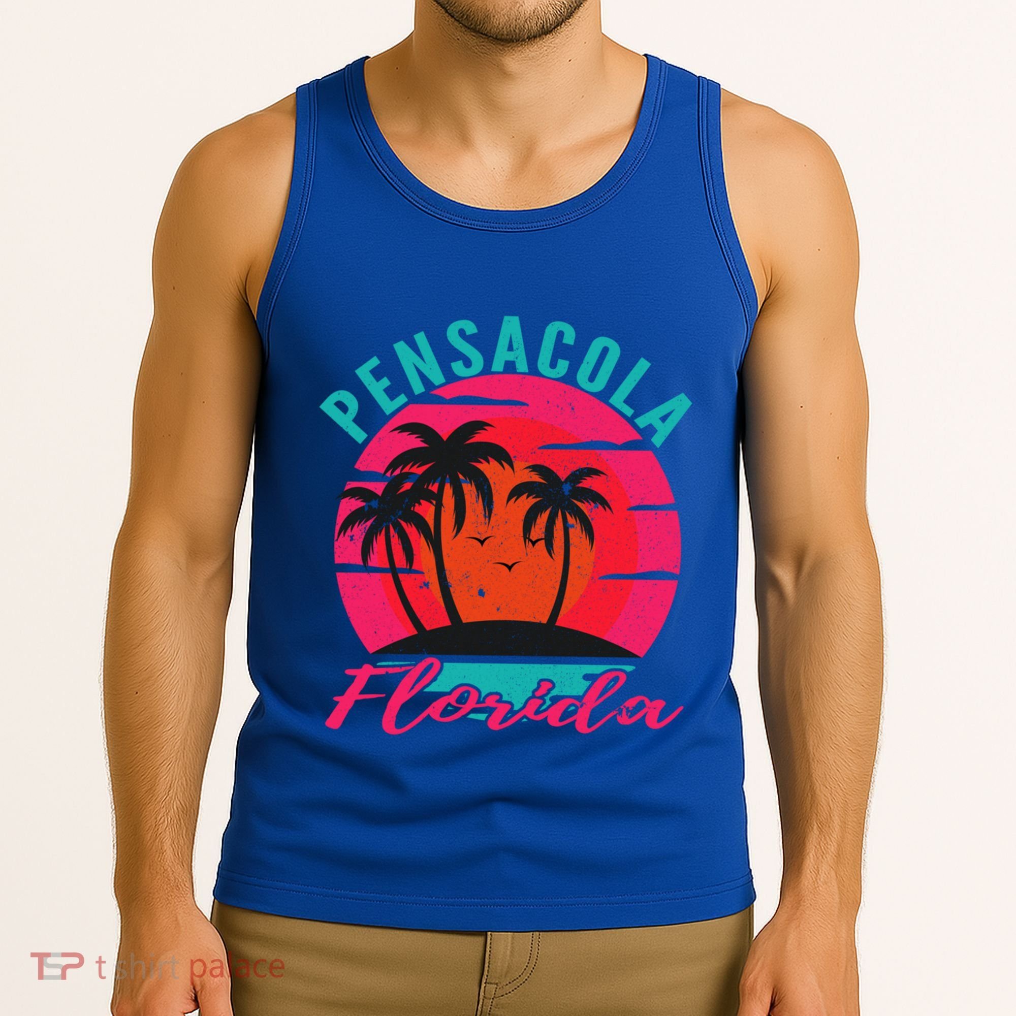Pensacola Florida Beach Vacation Sunset Gift Tank Top
