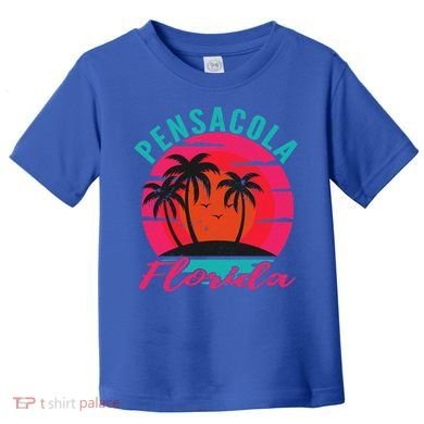 Pensacola Florida Beach Vacation Sunset Gift Toddler T-Shirt