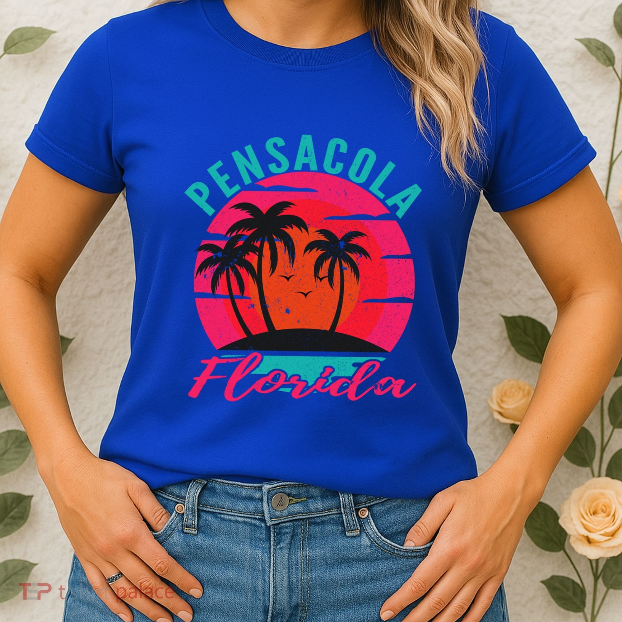 Pensacola Florida Beach Vacation Sunset Gift Women's T-Shirt