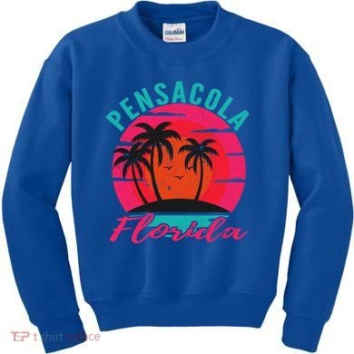 Pensacola Florida Beach Vacation Sunset Gift Kids Sweatshirt